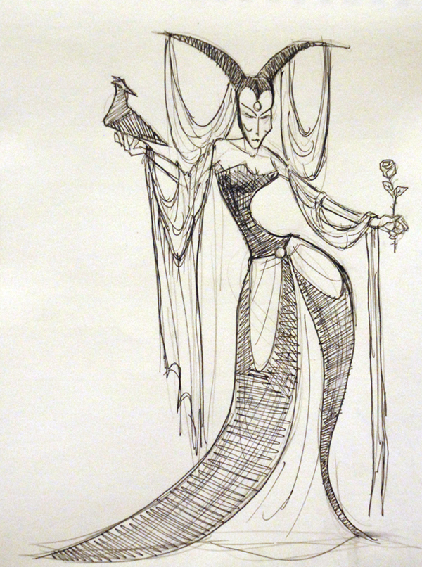 Sullivan Brown-Evil Fairy Queen-003 The Drawing Club.