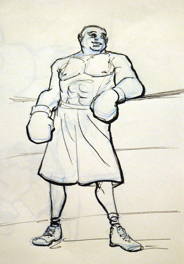 The Boxer Quantae’s Farwell Bout, 5 to 15 min poses – The Drawing Club